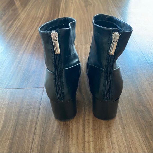 L'Intervalle Black Leather Booties Size 39 (Fits 8) - Picture 4 of 8